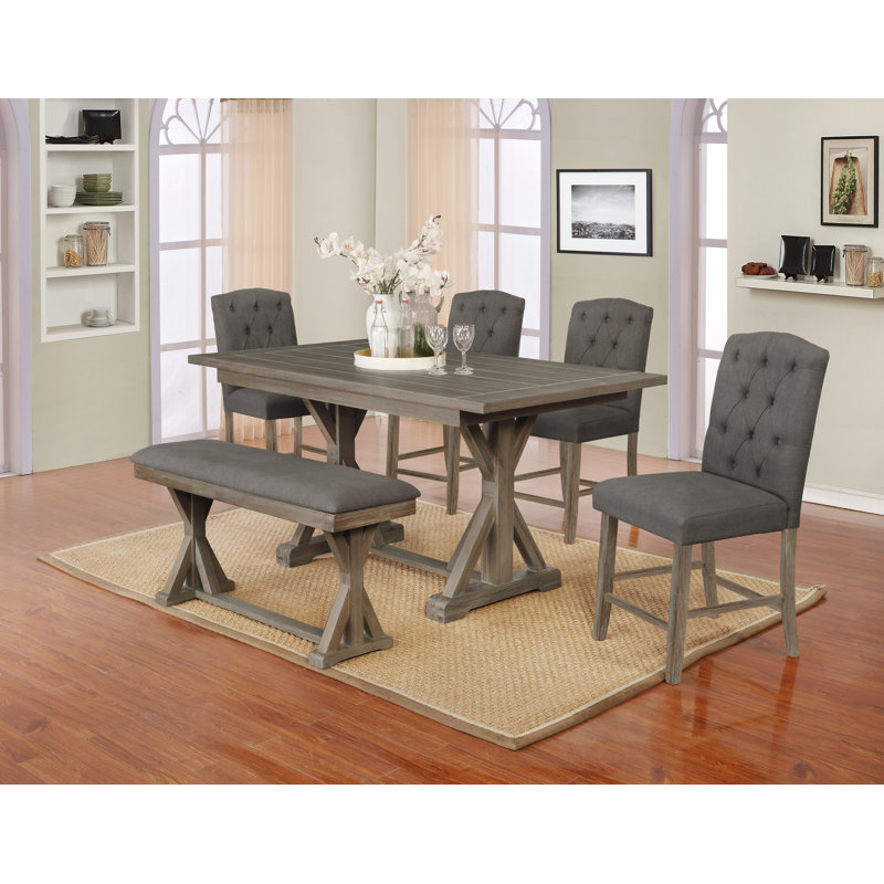 Laurel Foundry Modern Farmhouse Narvaez 6 - Person Counter Height ...